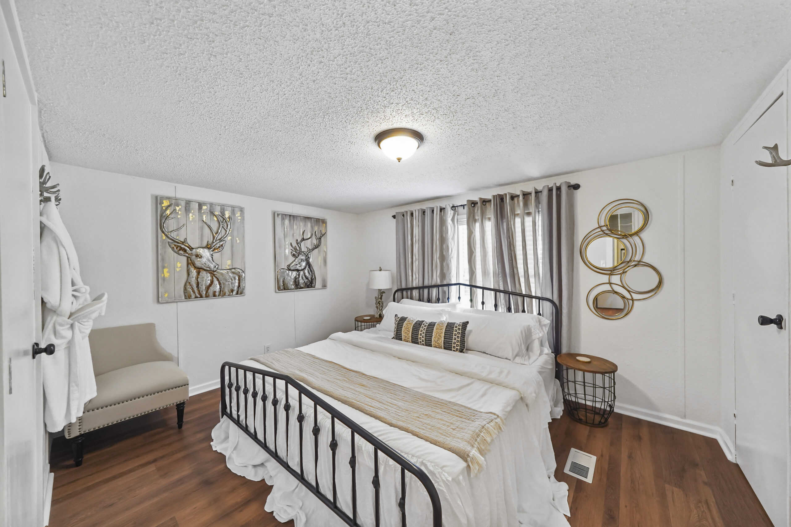 Secondary bedroom with king bed