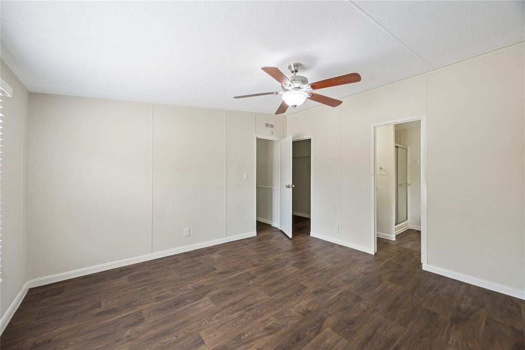 Second bedroom with vinyl plank flooring