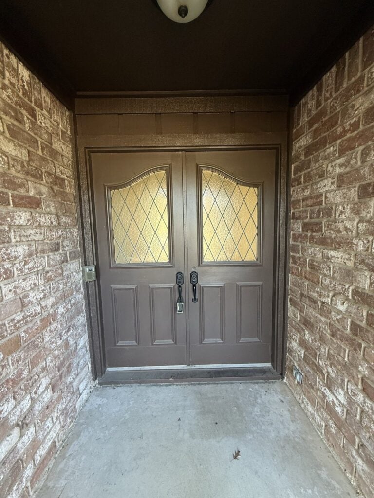 2830 Shadowdale Dr Houston TX covered brick entry with double front doors